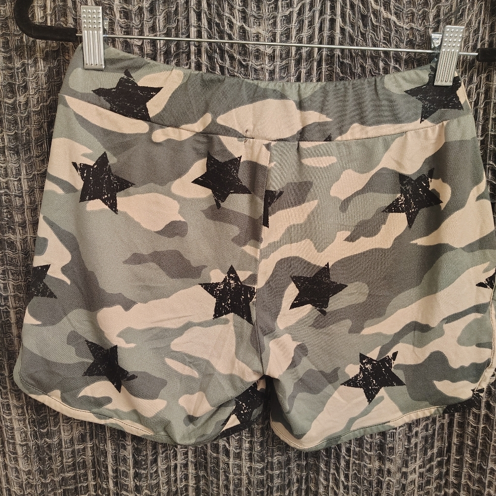 Eye Candy Camouflage Star Athletic Shorts